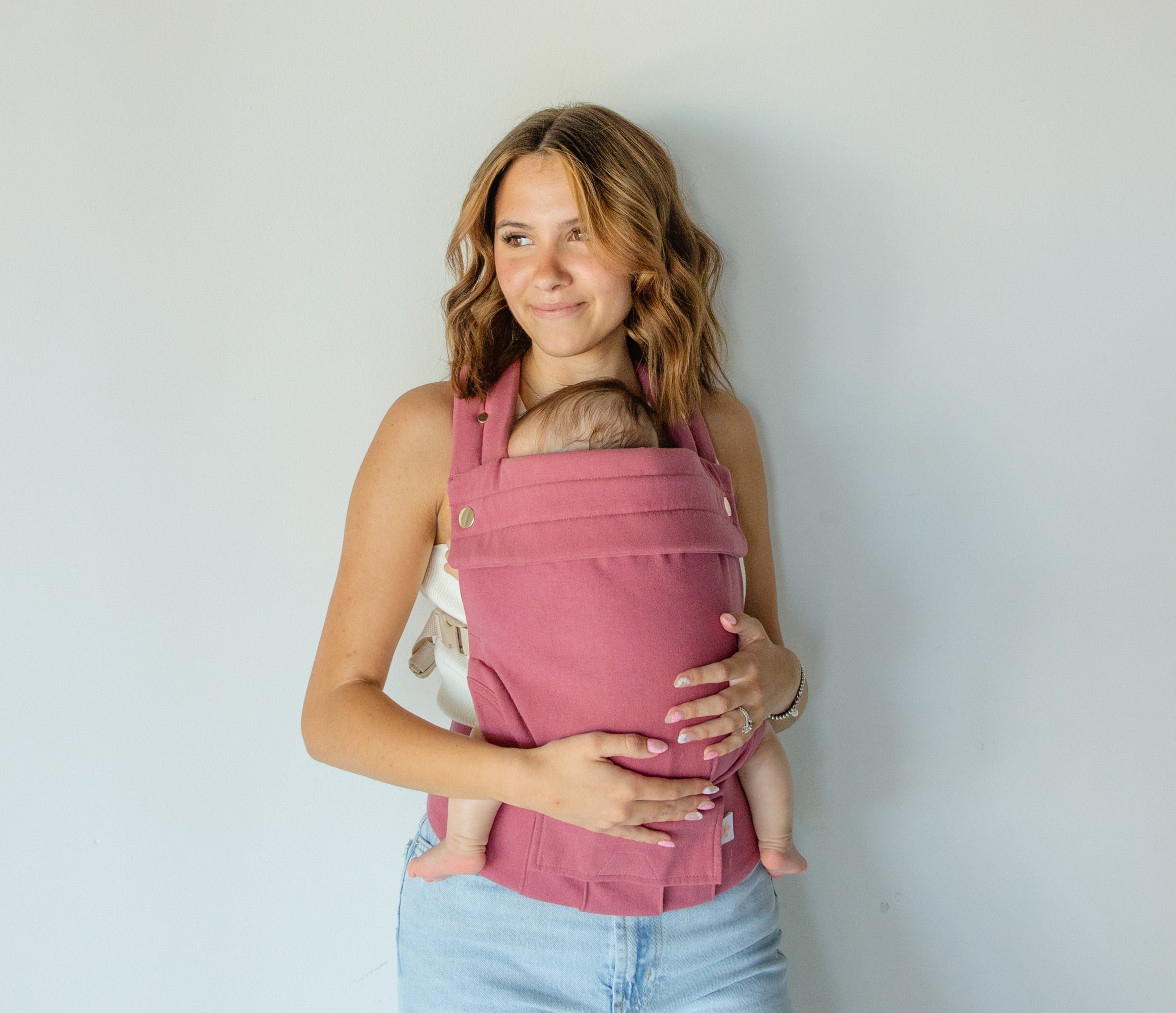 Coco Berry - Cotton Linen Baby Carrier (7-35 lbs)