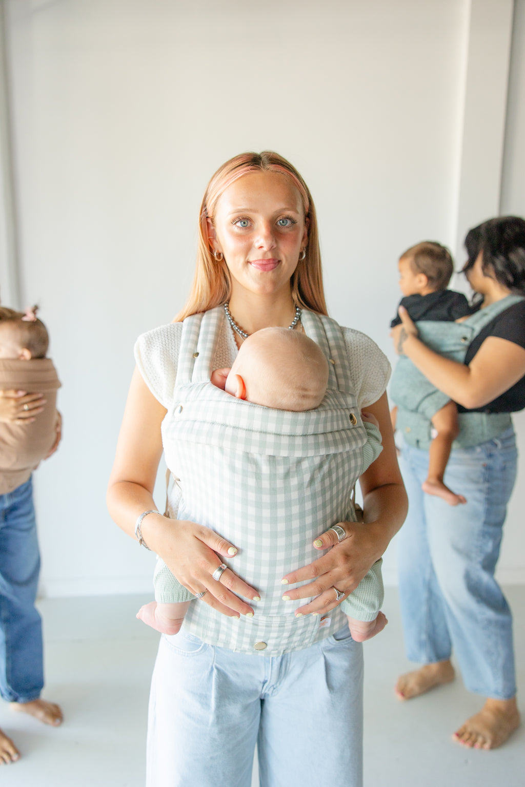 Monroe x Coco Gingham - Cotton Baby Carrier (7-35 lbs)