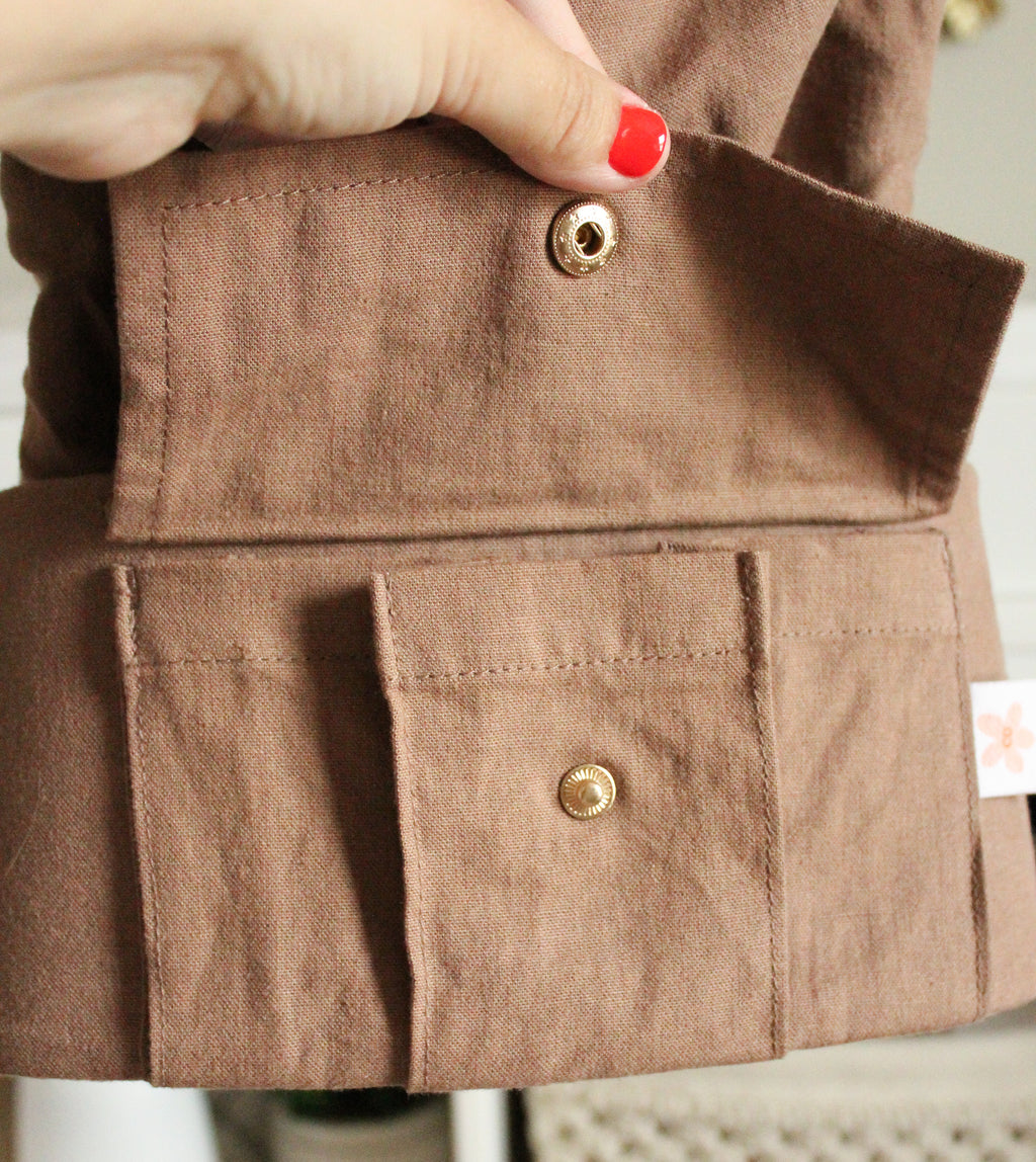 Monroe x Coco Desert - Cotton Linen Baby Carrier (7-35 lbs)